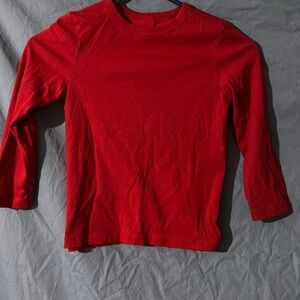 Red Long Sleeve Shirt | XS 4-5 Boys